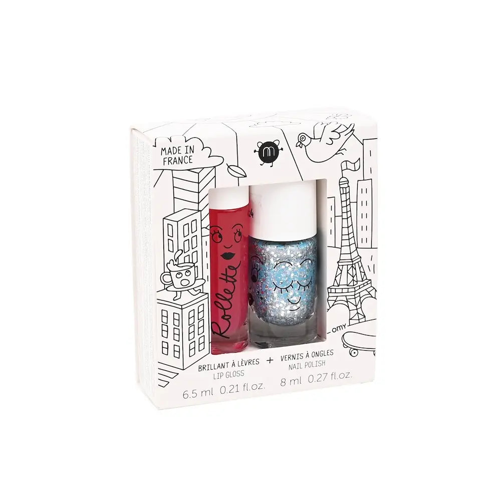 Set de esmalte de uñas y labial (Magique) · Nailmatic