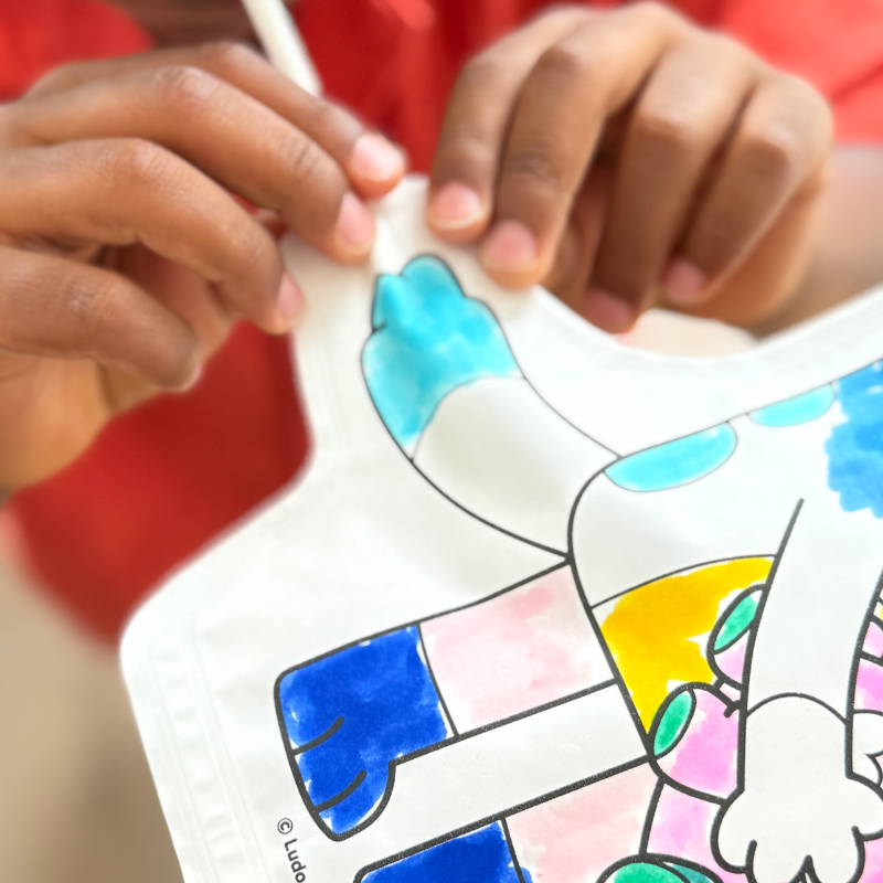 Bluey y Bindo inflables para colorear · Ara Créative