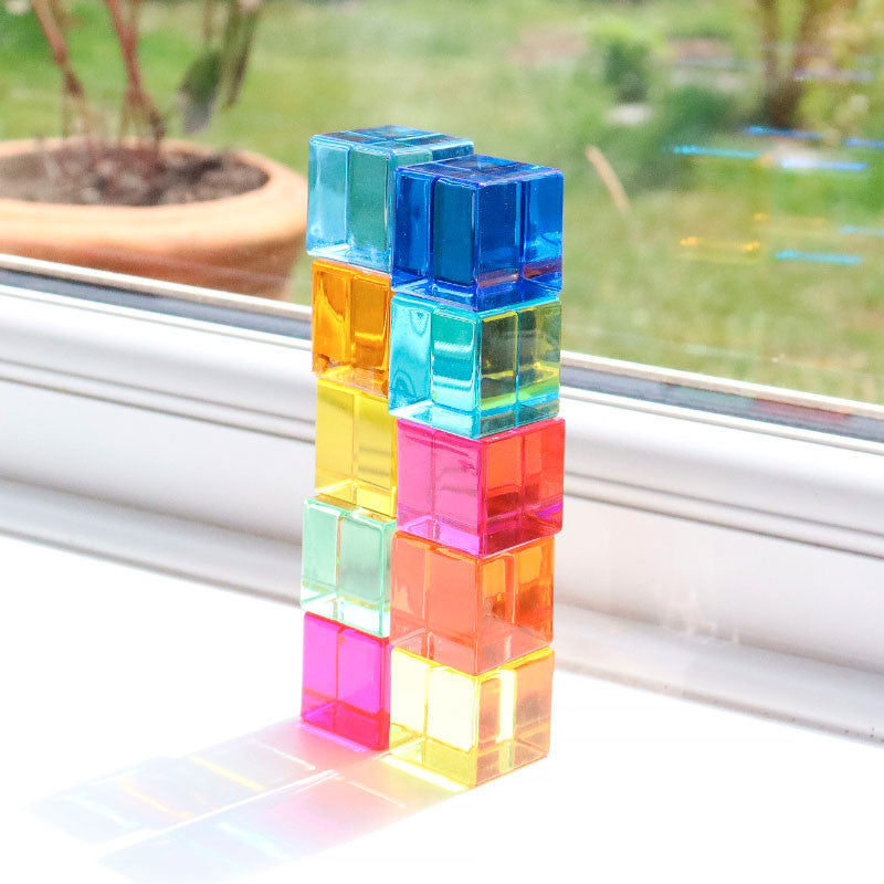 Gemas de Colores Cubos Acrílicos · Tickit