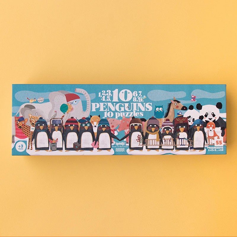 10 Penguins - Puzle evolutivo · Londji