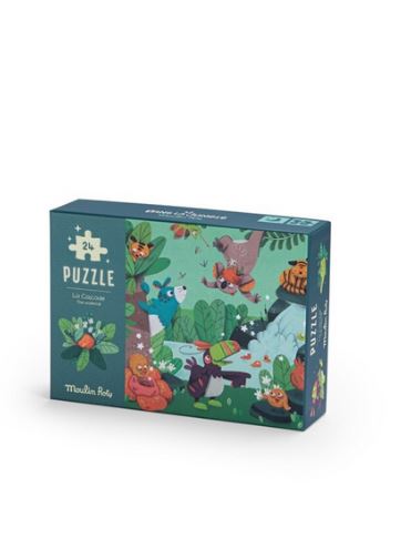 Puzzle fosforescente La Cascada Jungla (24 piezas) · Moulin Roty