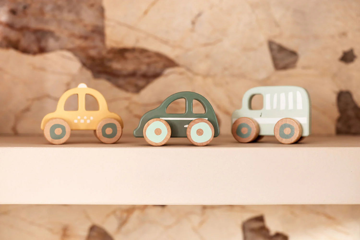 Pack 3 coches de madera · Jollein