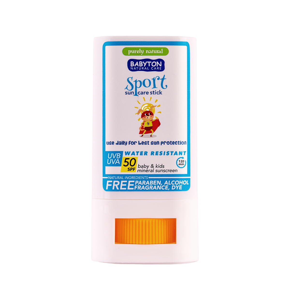 Stick de protección solar MINERAL (50 SPF UVB / UVA) · Babyton