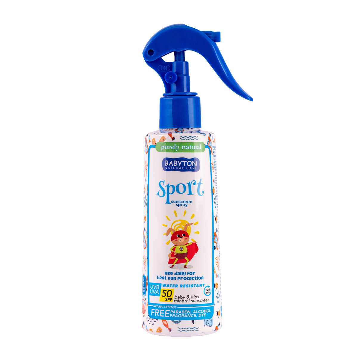 Spray de protección solar MINERAL (50 SPF UVB / UVA) · Babyton