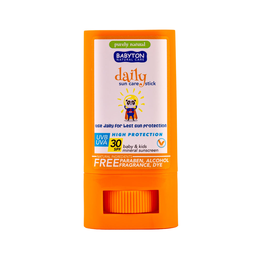 Stick de protección solar MINERAL (30 SPF UVB / UVA) · Babyton