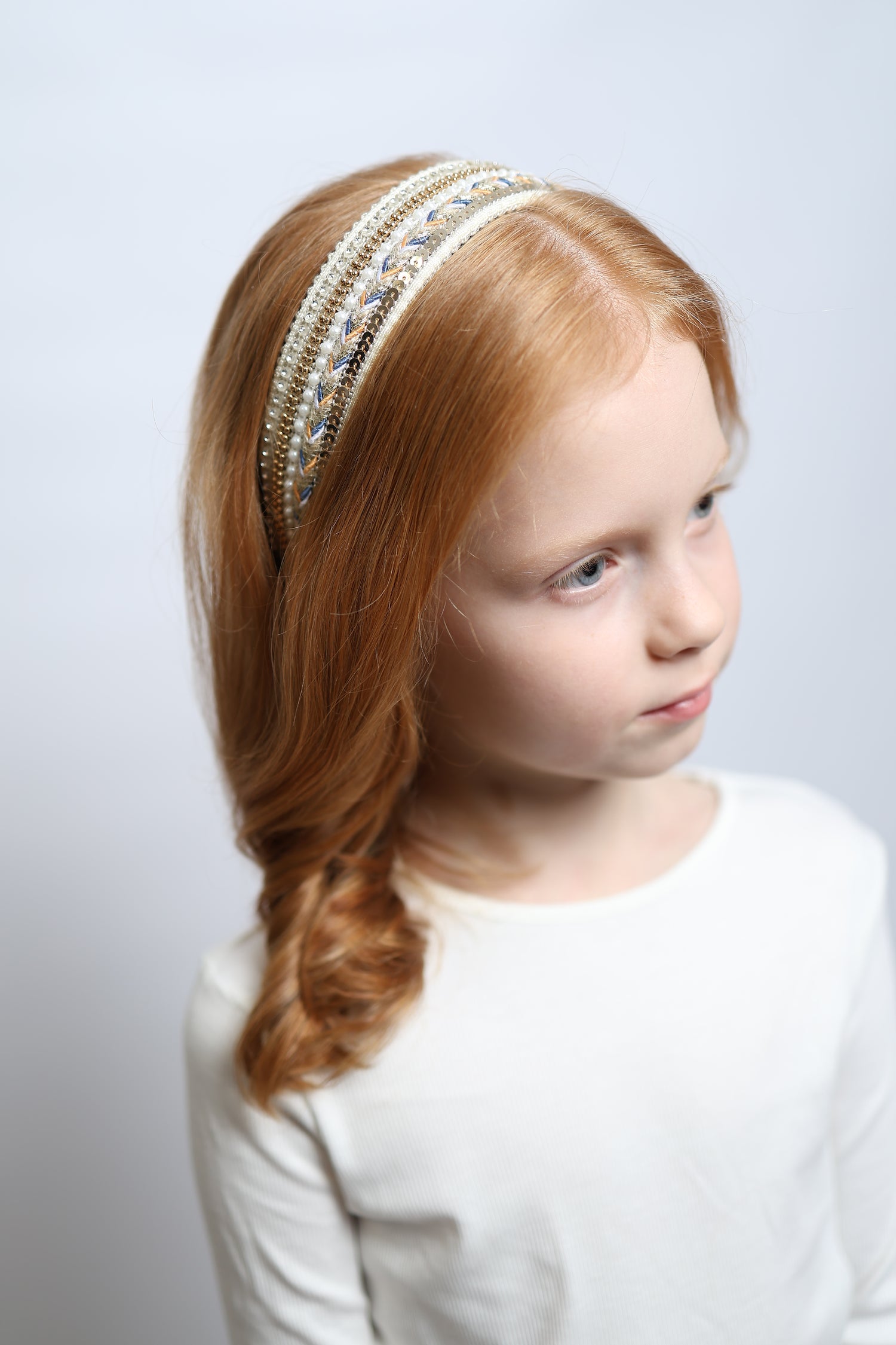 Diadema trenza Luxe - perla · Billy Loves Audrey