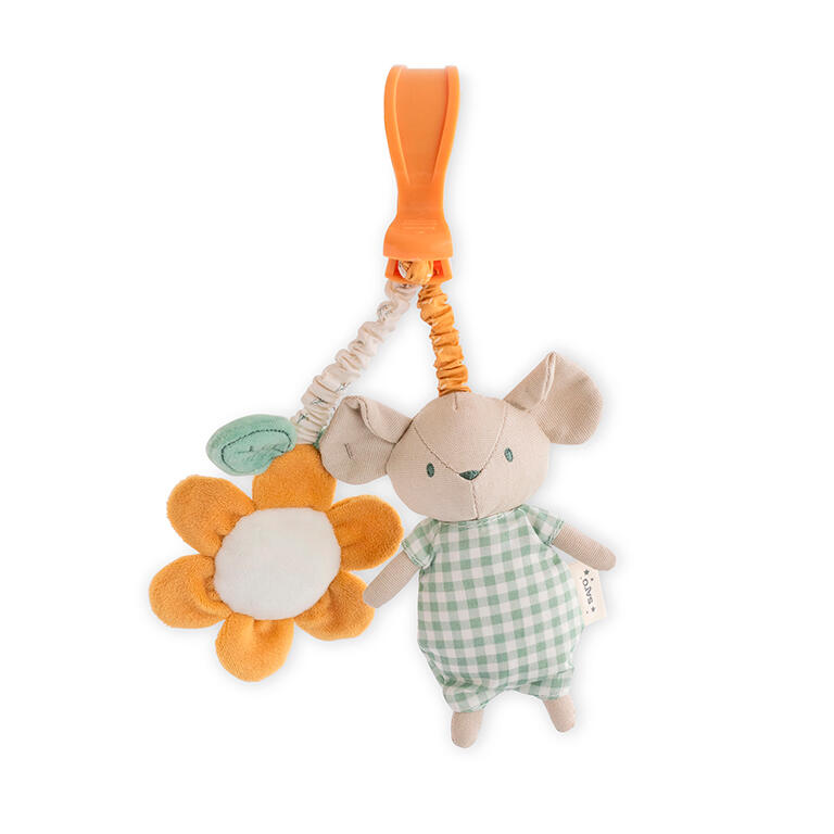 Mousie sonajero con pinza Spring Cottage · Saro