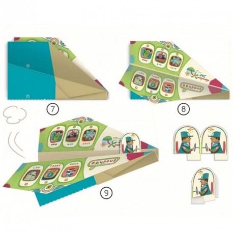 Papiroflexia Origami Aviones · Djeco