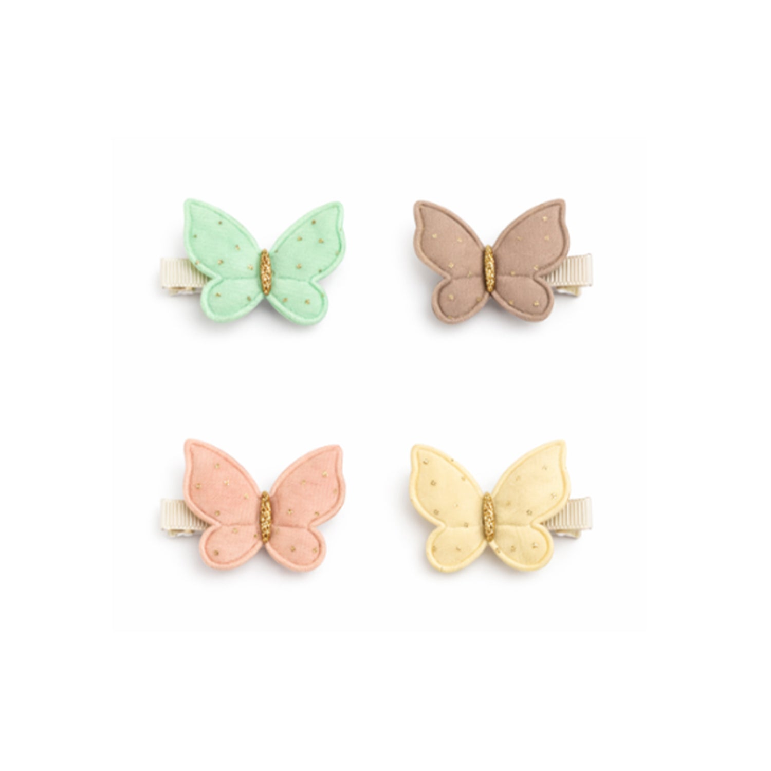Set de 4 clips de pelo mariposas Amelia · Billy Loves Audrey