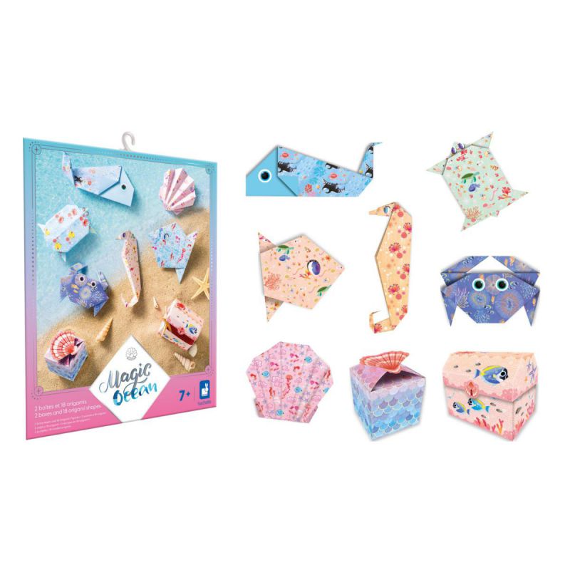 MAGIC OCEAN - 2 CAJAS Y 18 ORIGAMI · Janod