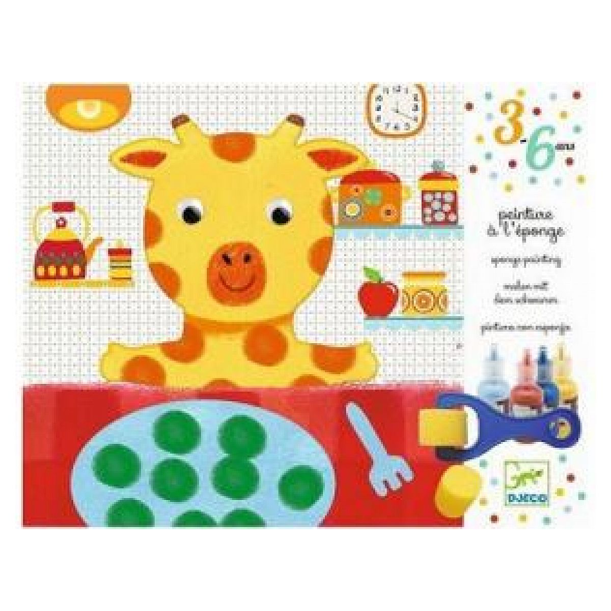 Pintura con esponja · Djeco