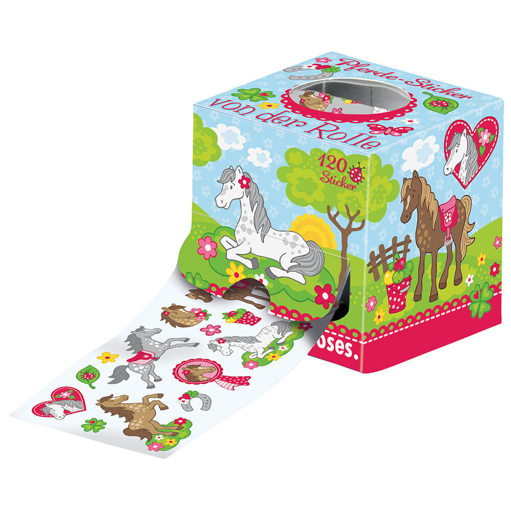 Rollo de pegatinas Princesas, Unicornios y Caballos (modelos surtidos) · Moses