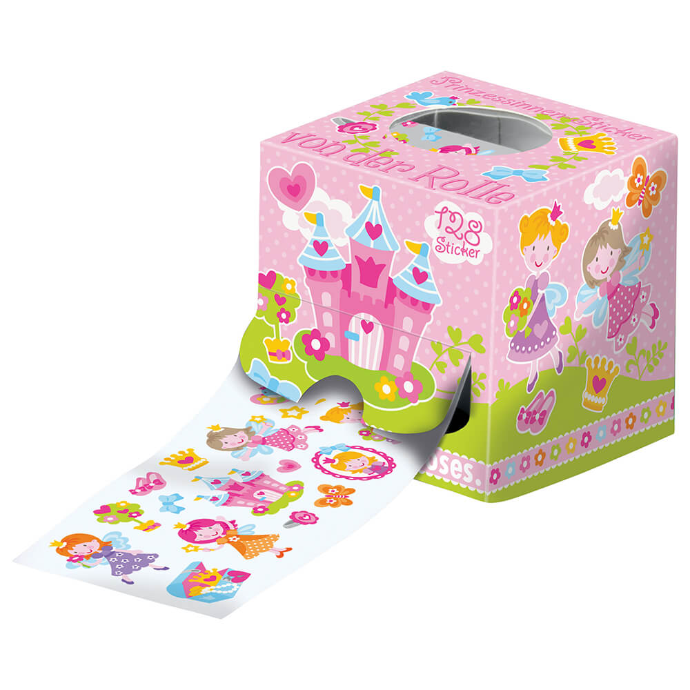 Rollo de pegatinas Princesas, Unicornios y Caballos (modelos surtidos) · Moses