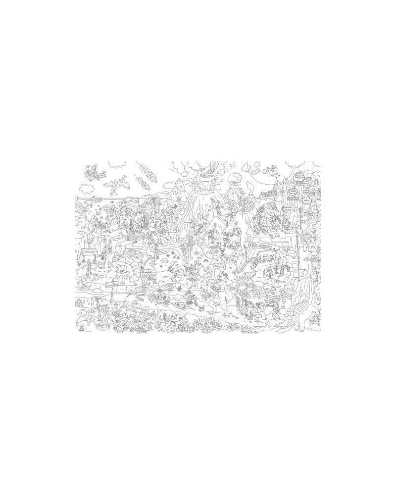 Poster XL para colorear DINOS · Omy