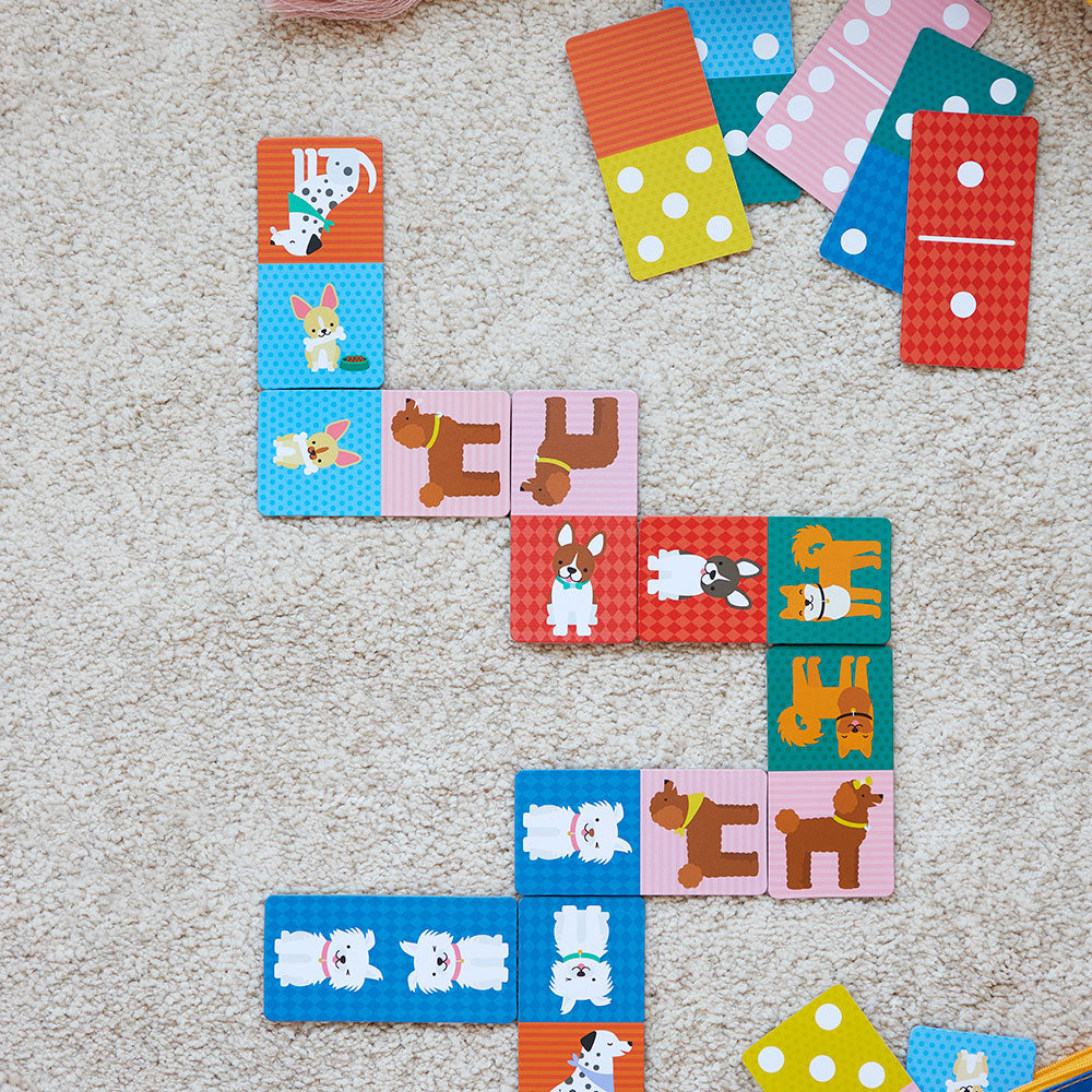 Dominó 2 en 1  "Doggies" · Petit Collage