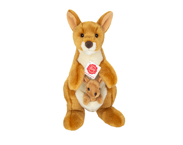 Canguro con bebeé de peluche · Hermann Teddy Collection