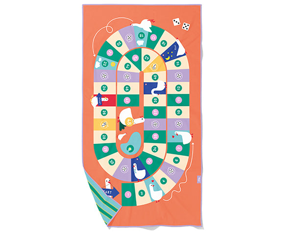 Toalla microfibra con juego "Juego de la oca" · Quut