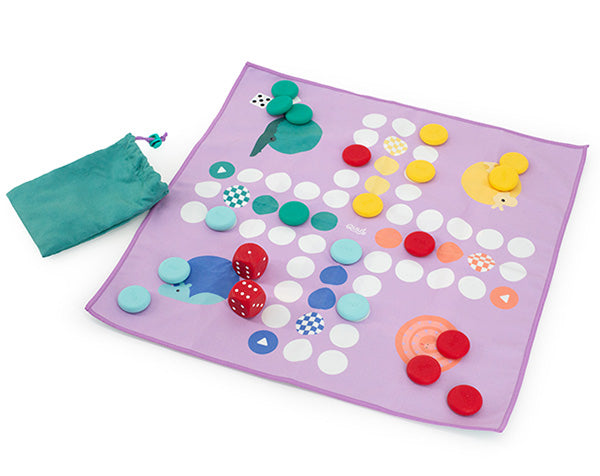 Parchís / Tres en rayas  (juego 2 en 1) resistente al agua · Quut