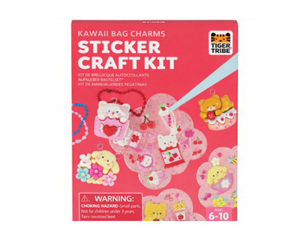 Bag Charms Sticker Kraft Kit - Kawai · Tiger Tribe
