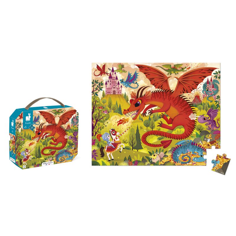 Puzle Reino de dragones - 54 piezas · Janod