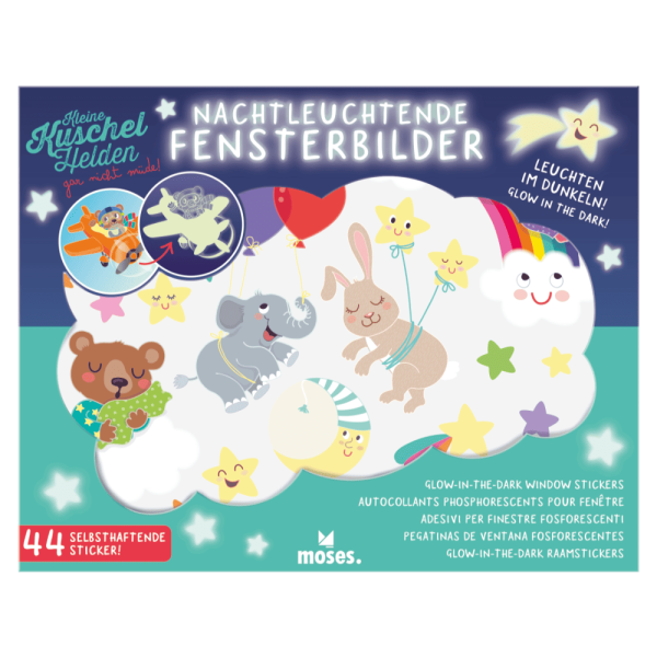 Set de pegatinas fluorescentes para ventana · Moses