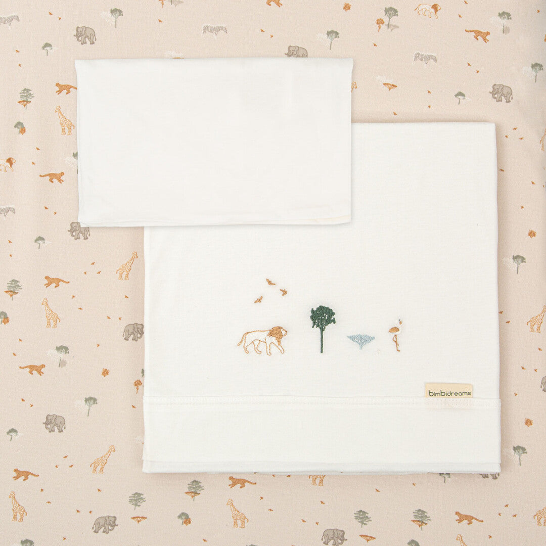 Juego sabanas punto jersey 3 piezas Nairobi (Cuna (60x120)) · Bimbidreams