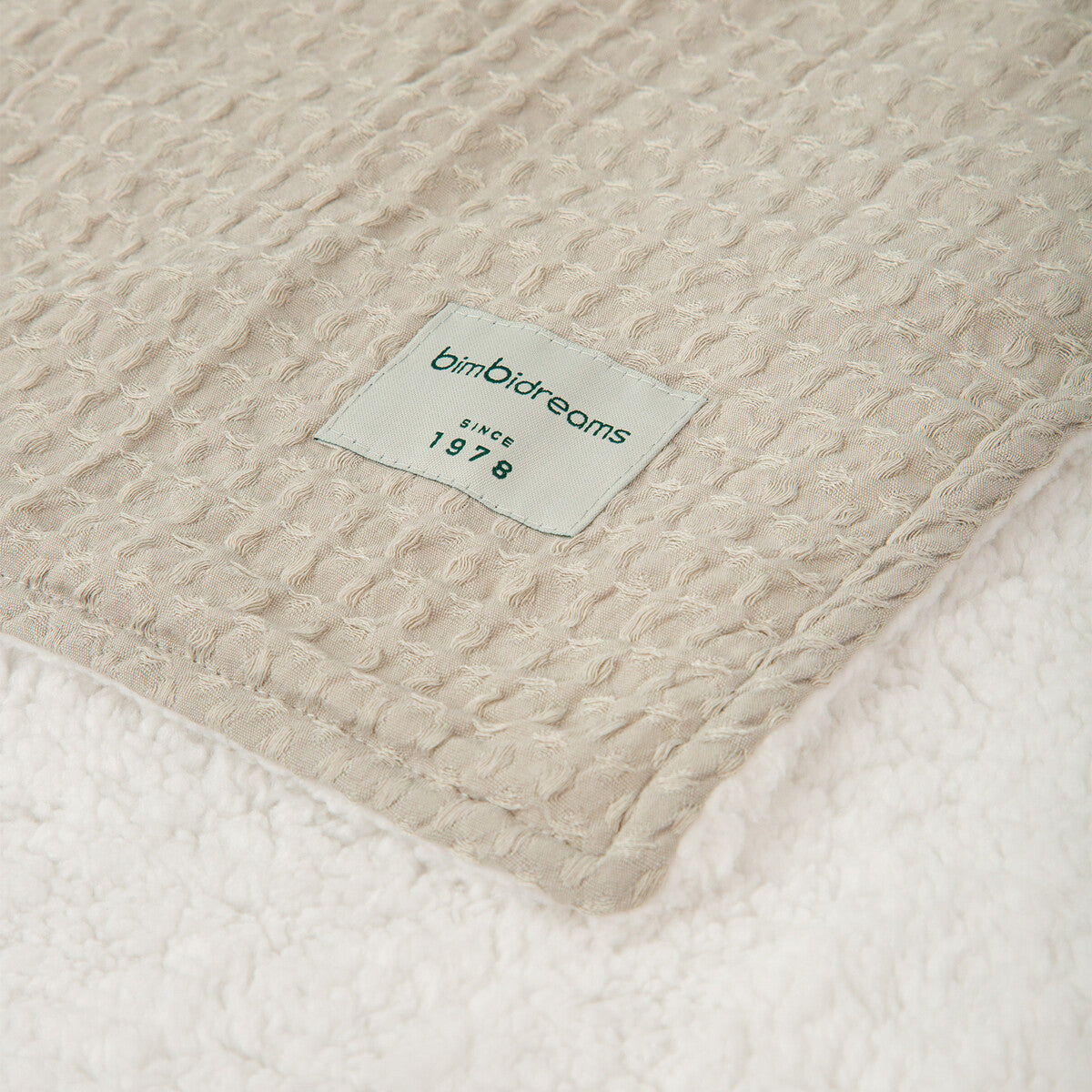 Manta Waffle Basics 80x110cm Coralina · Bimbidreams