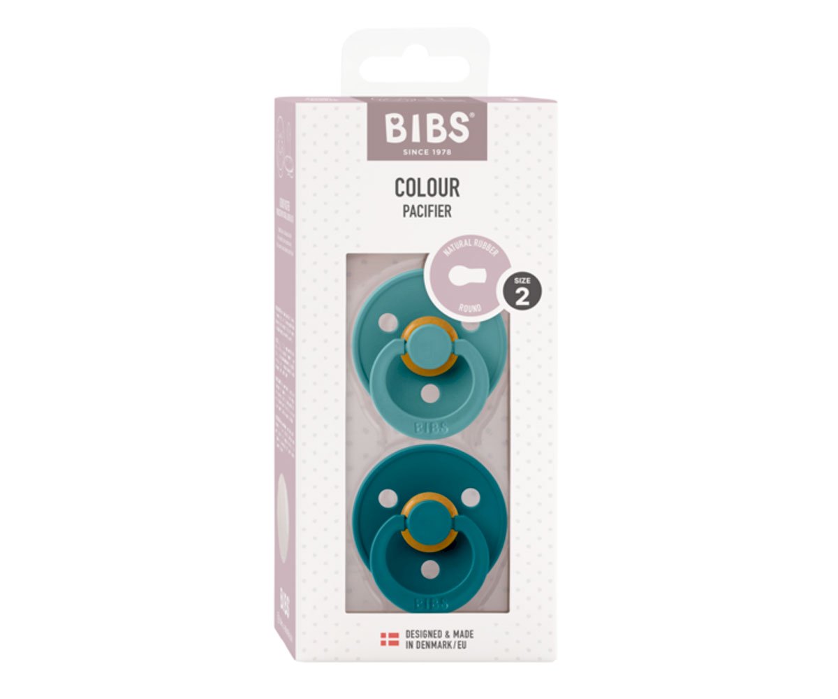 2 Chupetes Colour Round Island Sea/Forest Lake · Bibs