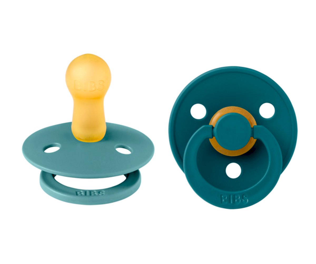 2 Chupetes Colour Round Island Sea/Forest Lake · Bibs