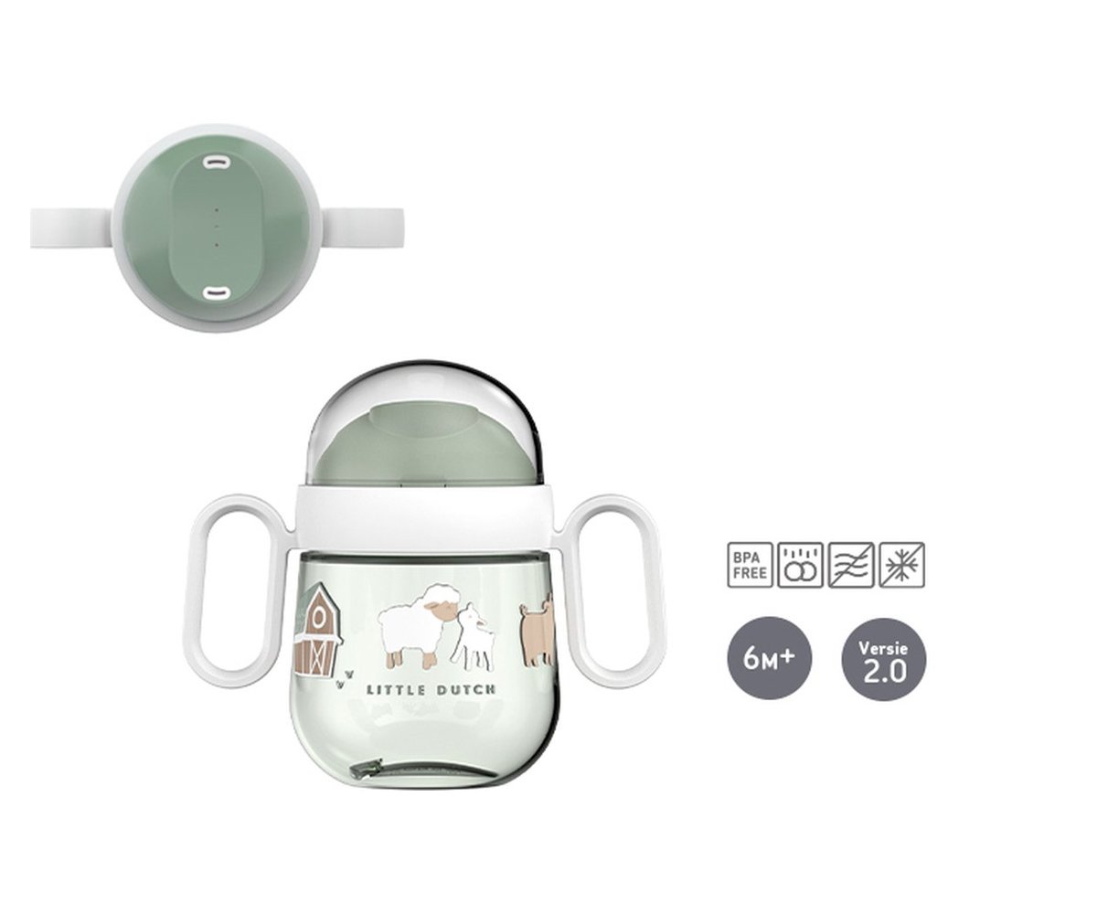 Vaso antiderrame 360º Mio 200ml Pequeña Granja · Mepal x Little Dutch