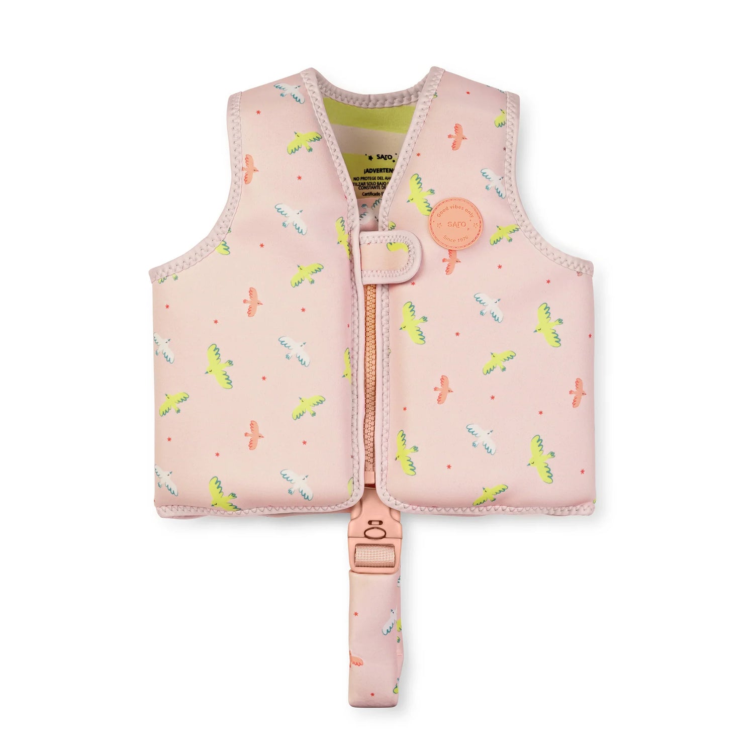 Chaleco flotador de aprendizaje "Tropicool pink" · Saro
