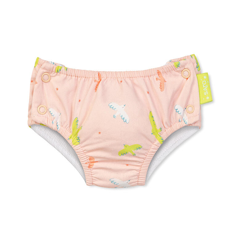 Bañador pañal con protección solar UPF 50+  "Tropicool pink" · Saro
