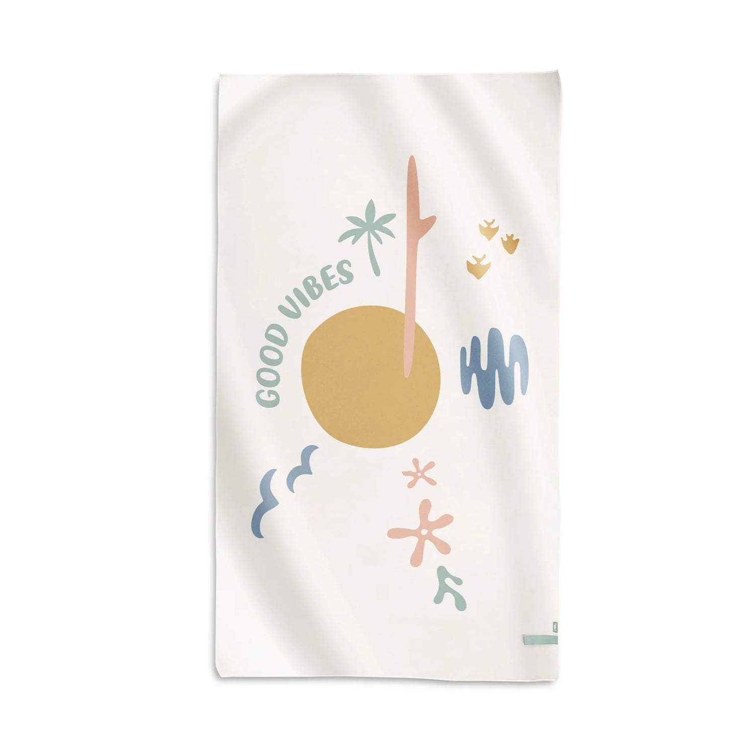 Toalla microfibra de secado rápido "Good Vibes" · Saro