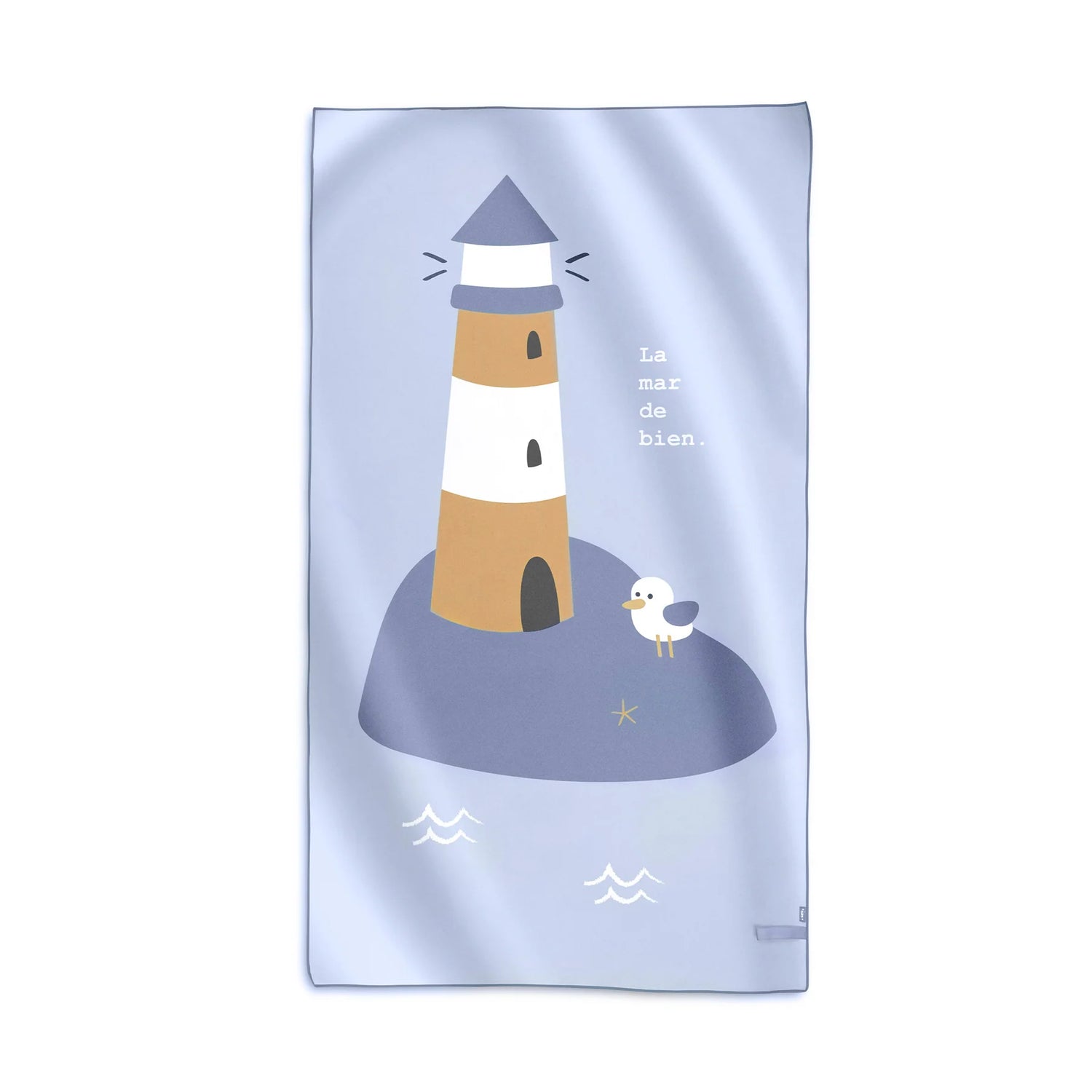 Toalla microfibra de secado rápido "Navy Hugs" · Saro