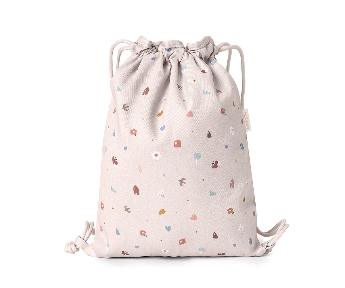 Mochila Saco Tela Geometric Nature · Tutete