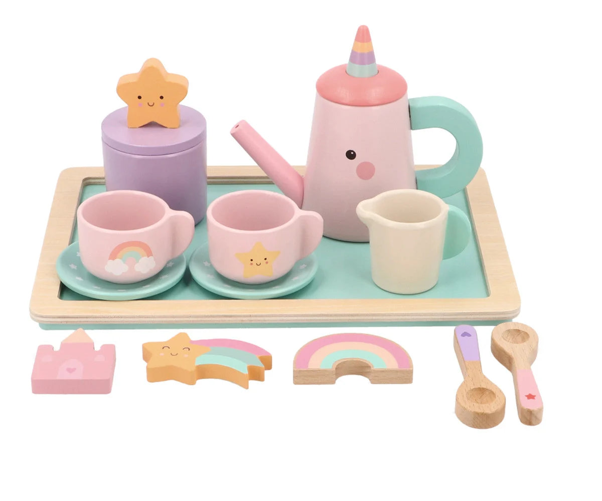 Set de té de madera Magic World · Tutete