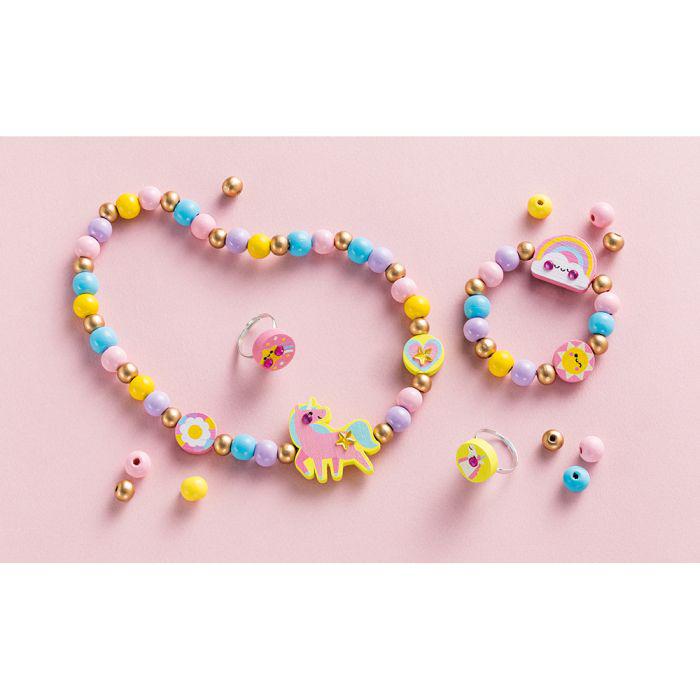 4 Joyas de madera Rainbow Land · Janod