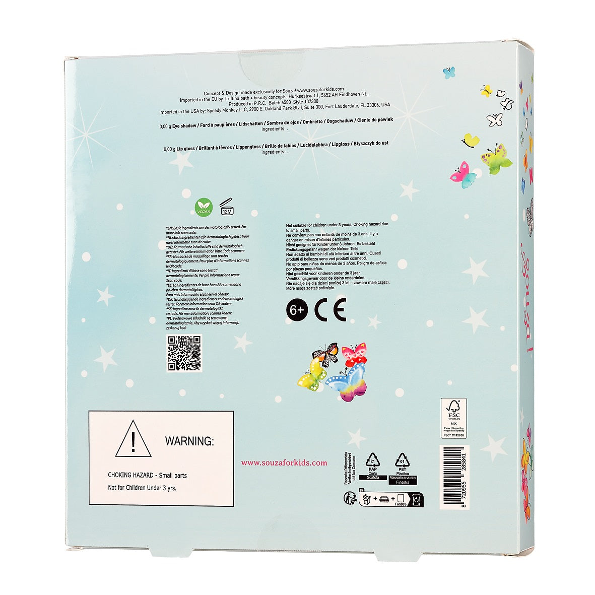 Caja maquillaje mariposa · Souza!
