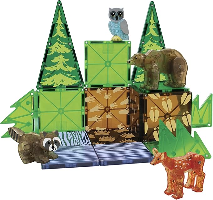 Set Animales del Bosque (25 piezas) · MagnaTiles