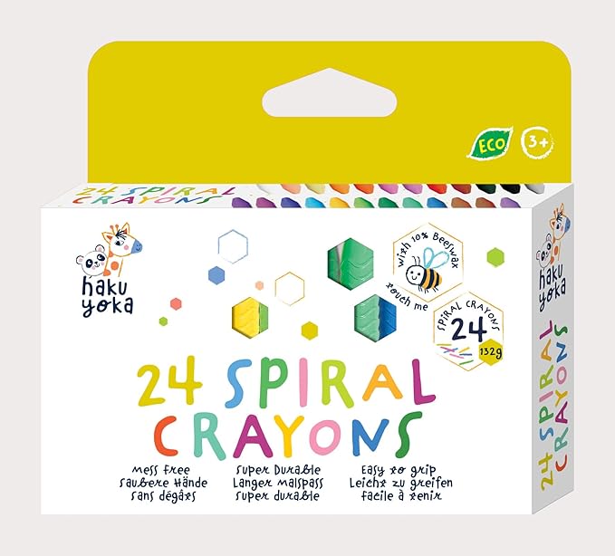 Crayones en espiral 24 Colores · Haku Yoka