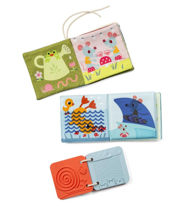 Set de 3 libros sensoriales Jeanne  · Lilliputiens