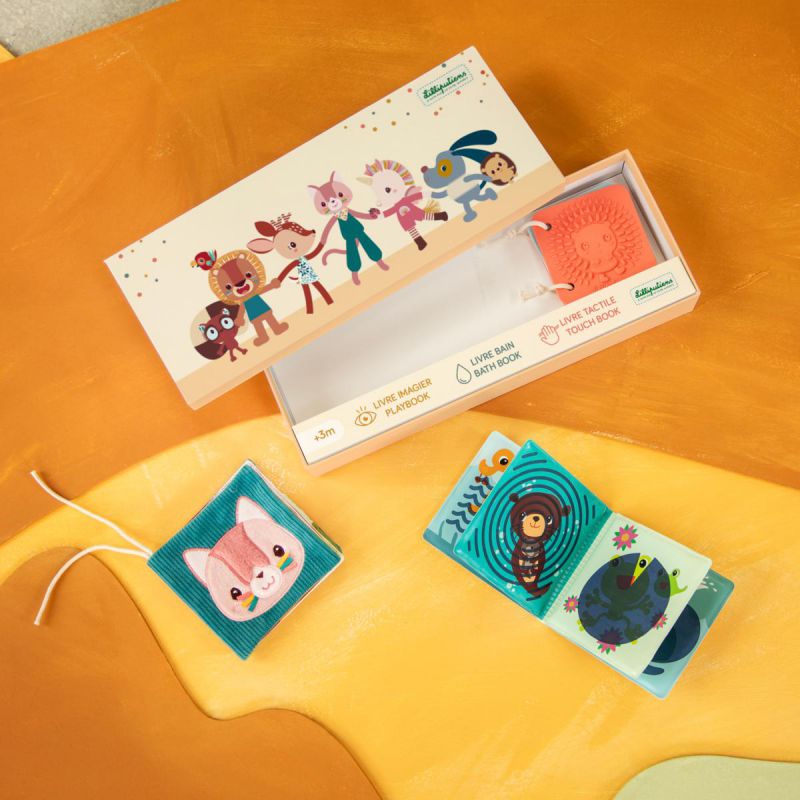 Set de 3 libros sensoriales Jeanne  · Lilliputiens