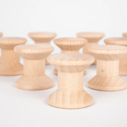 Carretes de madera natural (UNIDAD) · Tickit