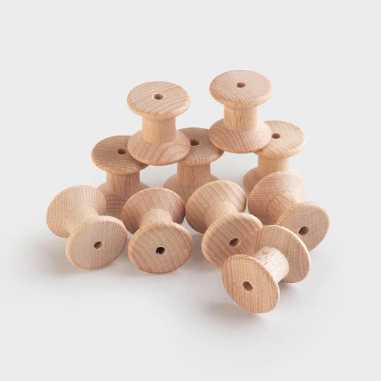 Carretes de madera natural (UNIDAD) · Tickit