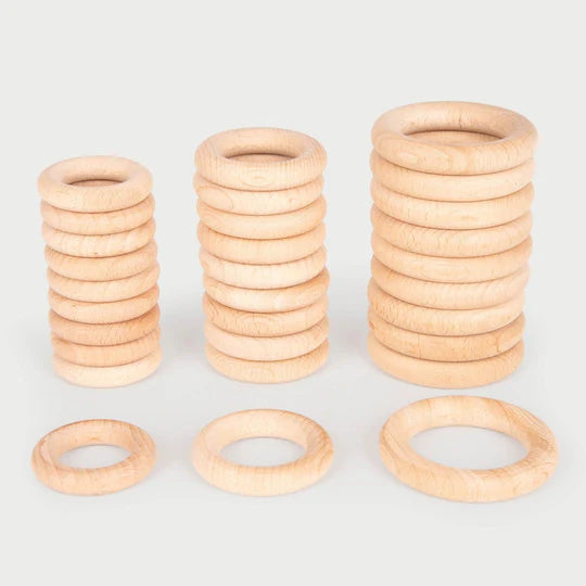 Anillos de madera natural (UNIDAD) · Tickit