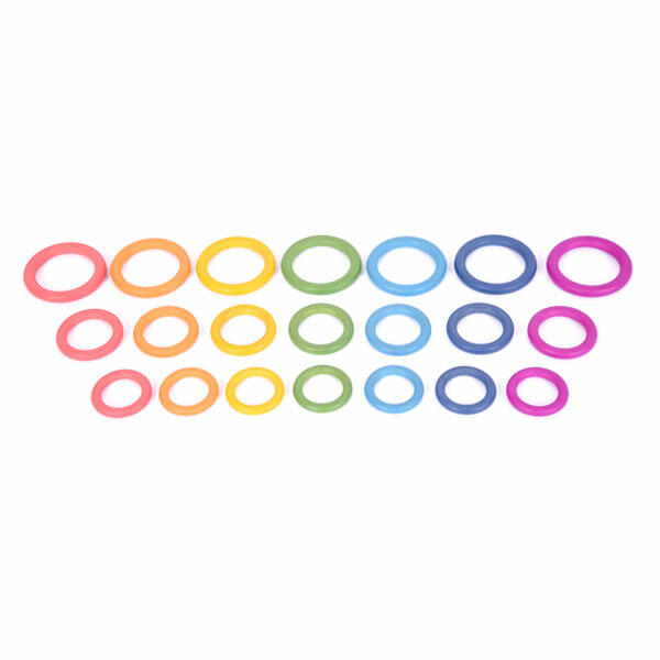 Pack de (3) aros / anillas de madera (colores surtido) · Tickit
