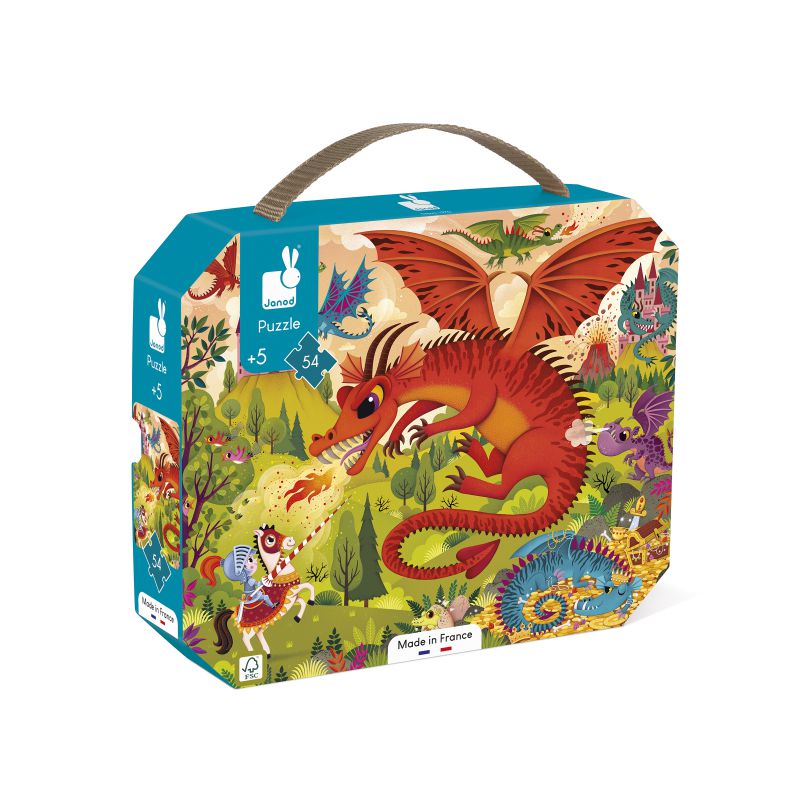Puzle Reino de dragones - 54 piezas · Janod