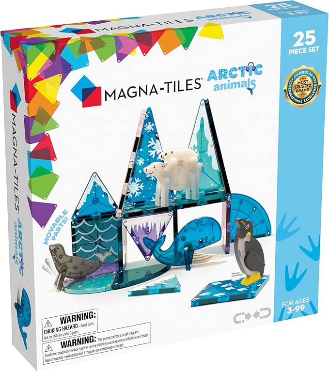 Set Animales del Ártico (25 piezas) · MagnaTiles