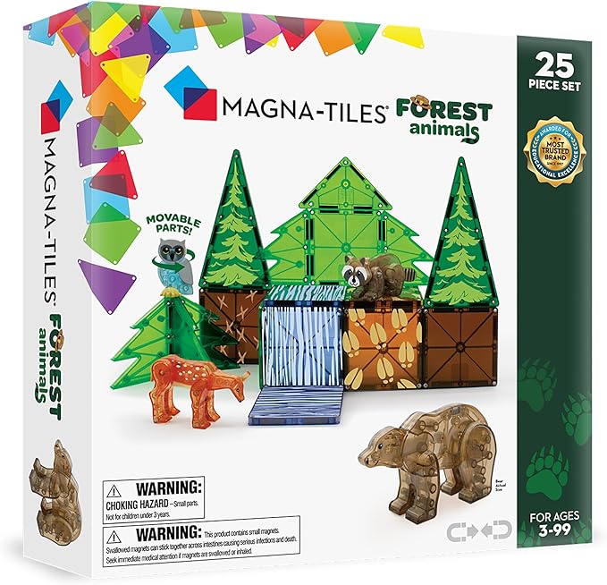 Set Animales del Bosque (25 piezas) · MagnaTiles