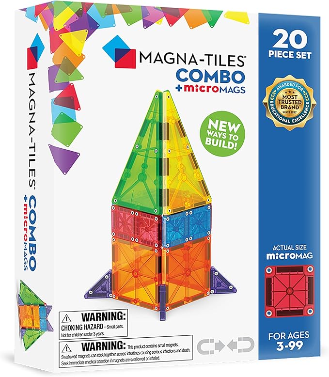 Combo 20 piezas + microMAGS · MagnaTiles